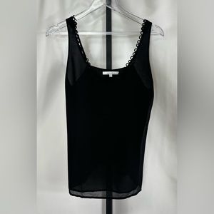 Naked Zebra Black Tank Top‎ Size Small